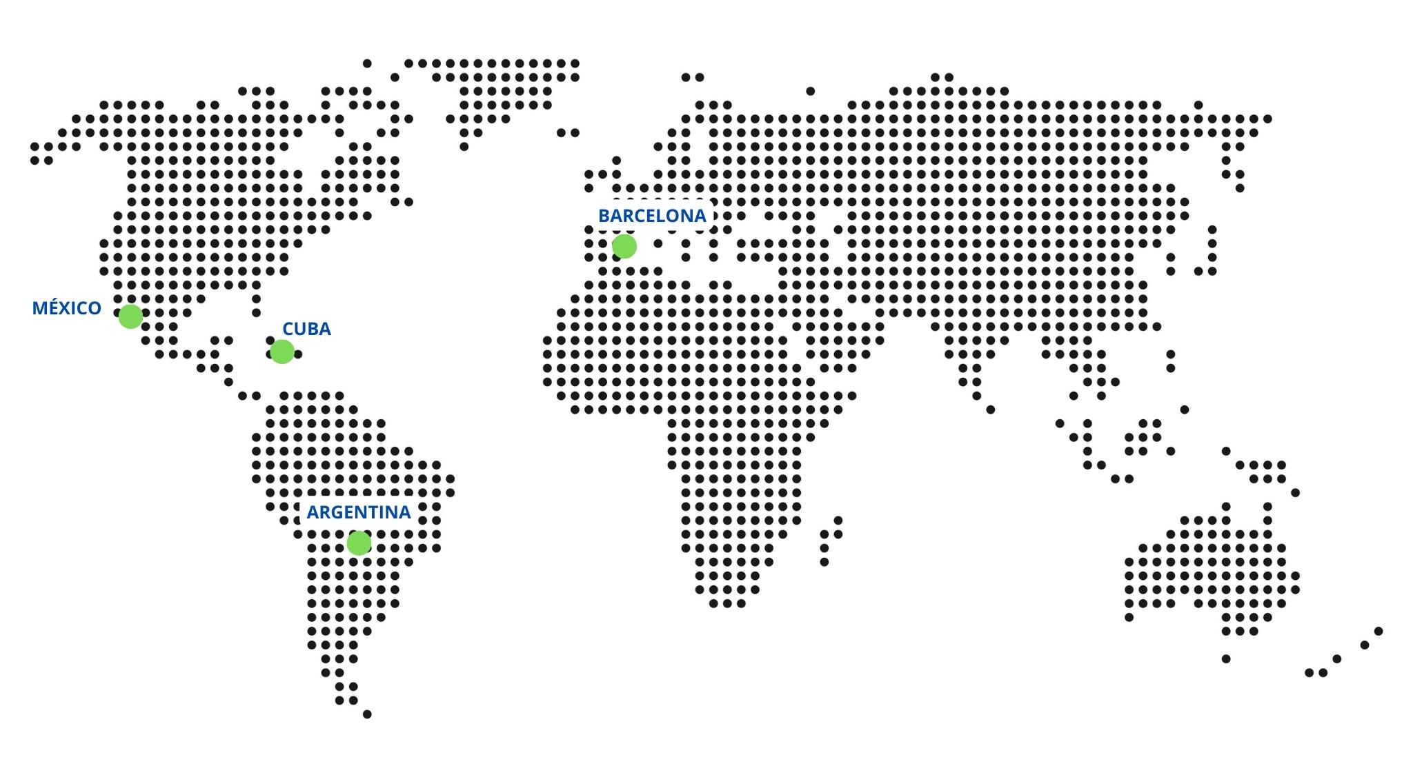 Mapa Faiberti Mundial